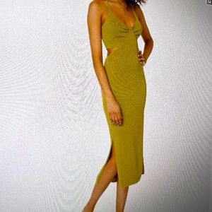 Cut out Maxi sweater dress